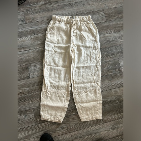 Everlane 100% Linen Barrel Pant in Canvas - Picture 3 of 4